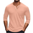 thumbnail image 1 of Tumotour Button Down Shirts For Men Half-Sleeve Workout Pullover Sport Shirts Solid Color V-Neck Button Up T-Shirts Summer Tops For Men, 1 of 7