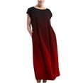 thumbnail image 1 of Tumotour Linen Dresses for Women Sleeveless Long Dress Tank Sundress Round Neck Summer Casual Tshirt Dress Flowy Beach Sundress with pockets, 1 of 4