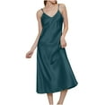 thumbnail image 1 of Tumotour Long Nightgowns For Women Sleeveless Nightwear Strap Chemsie Lingerie For Women V Neck Pajamas Loungewear Tank Sleepwear Full Length Sleep Shirts, 1 of 8