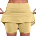 thumbnail image 1 of Tumotour New Skirt Shorts for Women Trendy Women's New Color Mid-waist Skirt Pants Sports Casual Shorts Bottoming Skirt Pants, 1 of 1