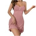 thumbnail image 1 of Tumotour Nightgowns For Women Mini Dress Pajamas Loungewear Sleeveless Nightgown Sleepwear Chemise Lingerie Dress Tank Sleepwear Lace Nightshirt, 1 of 5