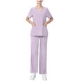 thumbnail image 1 of Tumotour Nursing Uniforms Scrubs Sets For Woman And Man Clearance Plus Size Working Uniform With Pocket Scrubs Medical Uniform Scrubs Top And Pants, 1 of 4