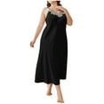 thumbnail image 1 of Tumotour Oversized Long Nightgowns For Women Sleeveless Nightwear Strap Chemsie Lingerie For Women Tank Sleepwear Full Length Sleep Shirts Pajamas Loungewear, 1 of 3