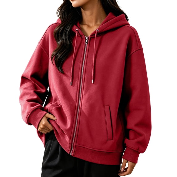 Tumotour Oversized Sweatshirts Hoodies for Women's Drawstring Long Sleeve Pullover Fall Top Athletic Workout Blouses with Pocket