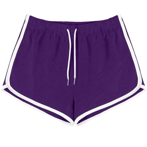 Tumotour Plus Size Dolphin Shorts for Women Drawstring Elastic Waist Wide-leg Athletic Workout Shorts Running Shorts Summer Yoga Mini Short