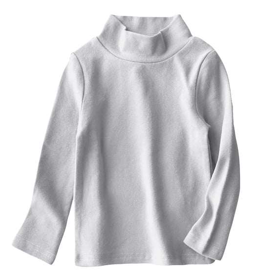 Tumotour Pullover Shirts For Girls Mid Crew Neck Long Sleeve Base Coat Thickened Woolen Top 2024 Trendy Casual Solid Color Comfortable Loose Fit Tunic Blouses