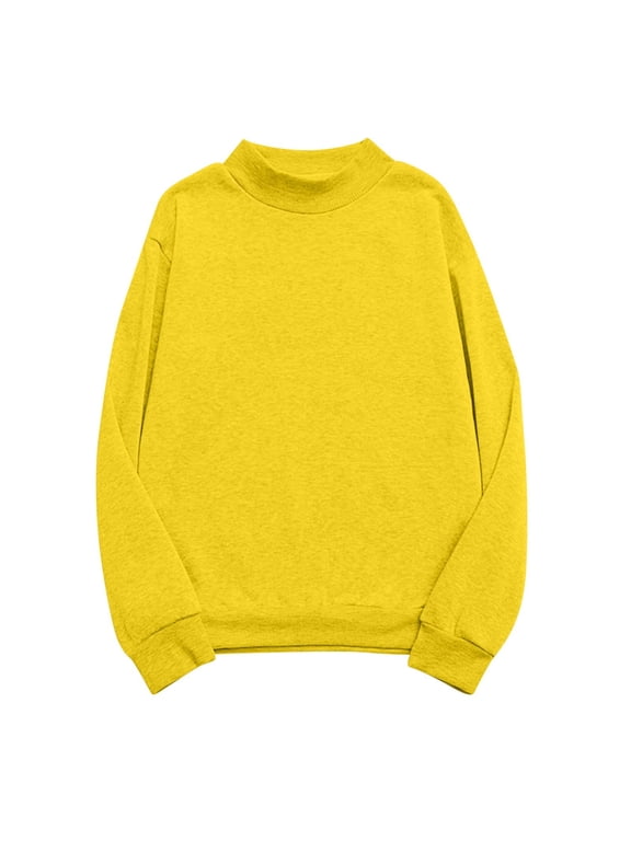 Pullover Sweatshirts for Women's Turtleneck Long Sleeve Fall Tunic Tops Plus Size Athletic Workout Blouses
