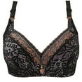 thumbnail image 1 of Tumotour Push Up Front Open Bras For Women Full Coverage Wirefree Bra Button Closeure Bra For Mom Gift Nursing Underwear Bra Adjustable Strap Gathering Underwear Floral Lace Underwire Soft Daily Bras, 1 of 5