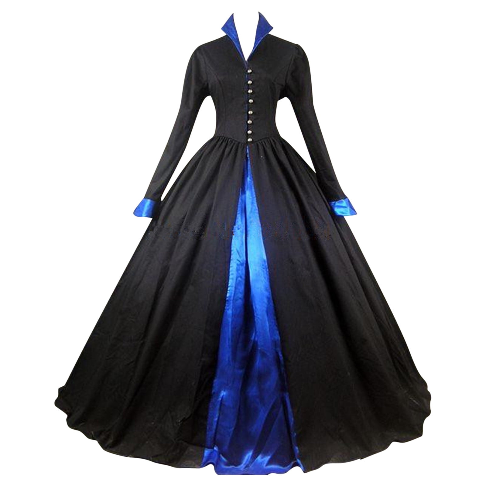 Princess Dress Women's Gothic Victorian Dress Long Sleeve Vintage Steampunk Renaissance Costume With Bow & Ruffle Details Long Sleeve Gothic Dress Princess Dress Women's Gothic Victorian Dress Long Sleeve Vintage Steampunk Renaissance Costume With Bow & Ruffle Details Long Sleeve Gothic Dress