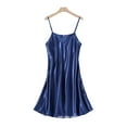 thumbnail image 1 of Tumotour Satin Nightgowns For Women Mini Dress Pajamas Loungewear Sleeveless Nightgown Solid Color Sleepwear Chemise Lingerie Dress Tank Sleepwear Lace Nightshirt, 1 of 3