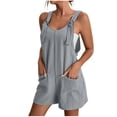 thumbnail image 1 of Tumotour Short Jumpsuit For Women Rompers Jumpsuits Summer Vacation Beach Outfits 2025 Shorts Overalls Loose Casual Soft Clothes, 1 of 8