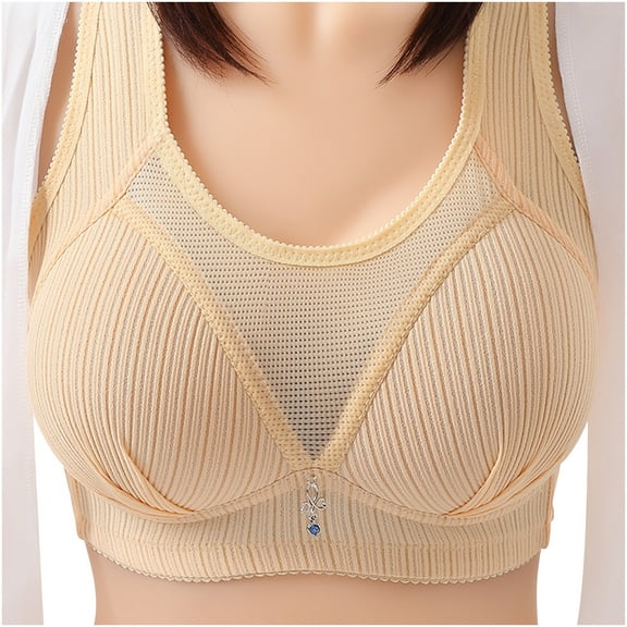 Tumotour Sports Bras For Women Full Coverage Bra Breathable Cool Liftup Air Bra No Underwire High Support Underwear