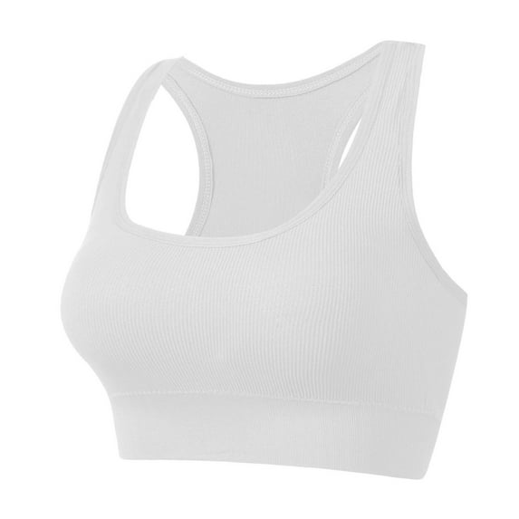 Tumotour Sports Bras For Women Full Coverage No-Steel Ring Gathering Breast Seamless Shapewear Yoga Running Vest Casual Solid Color Breathable Sports Underwear