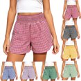 thumbnail image 1 of Tumotour Summer Board Shorts for Women's Outdoor Work Shorts Jogging Walkshort Plaid Pajama Bottoms Shorts with Pocket, 1 of 10