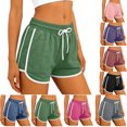 thumbnail image 1 of Tumotour Summer Dolphin Shorts for Women'S Solid Color Athletic Workout Shorts Casual Loose Sporty Elastic Waistband Drawstring Side Pocket Shorts Yoga Pants, 1 of 7