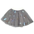 thumbnail image 1 of Tumotour Summer Skirt For Teen Knee Lengh Printed Layered Birthday Party Dance Skirts Puffy Mesh Skirt Layered Princess Cute Skirt, 1 of 6