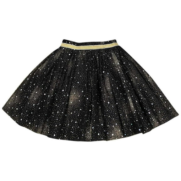 Tumotour Summer Skirt For Teen Printed Layered Birthday Party Dance Skirts Puffy Mesh Skirt Layered Princess Cute Skirt