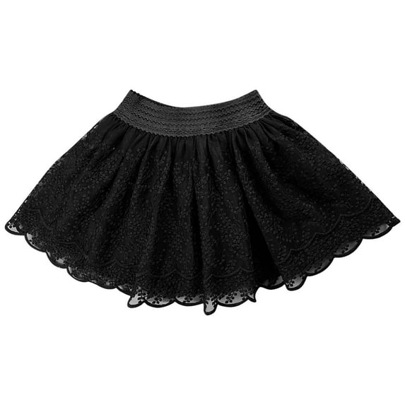 Tumotour Summer Skirt For Teen Solid Color Layered Birthday Party Dance Skirts Puffy Mesh Skirt Layered Princess Cute Skirt