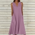 thumbnail image 1 of Tumotour Summer Tank Dress for Women Maxi Dress Women's Summer Casual Dress Gradual Sleeveless Neck V-Neck Long Dress, 1 of 5
