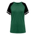 thumbnail image 1 of Tumotour Summer Tops For Women Solid Sports Shirt Short Sleeve Round Neck Top 2025 Spring Cute Casual Outfits Shirts Vacation Clothes Pullover Tops, 1 of 6