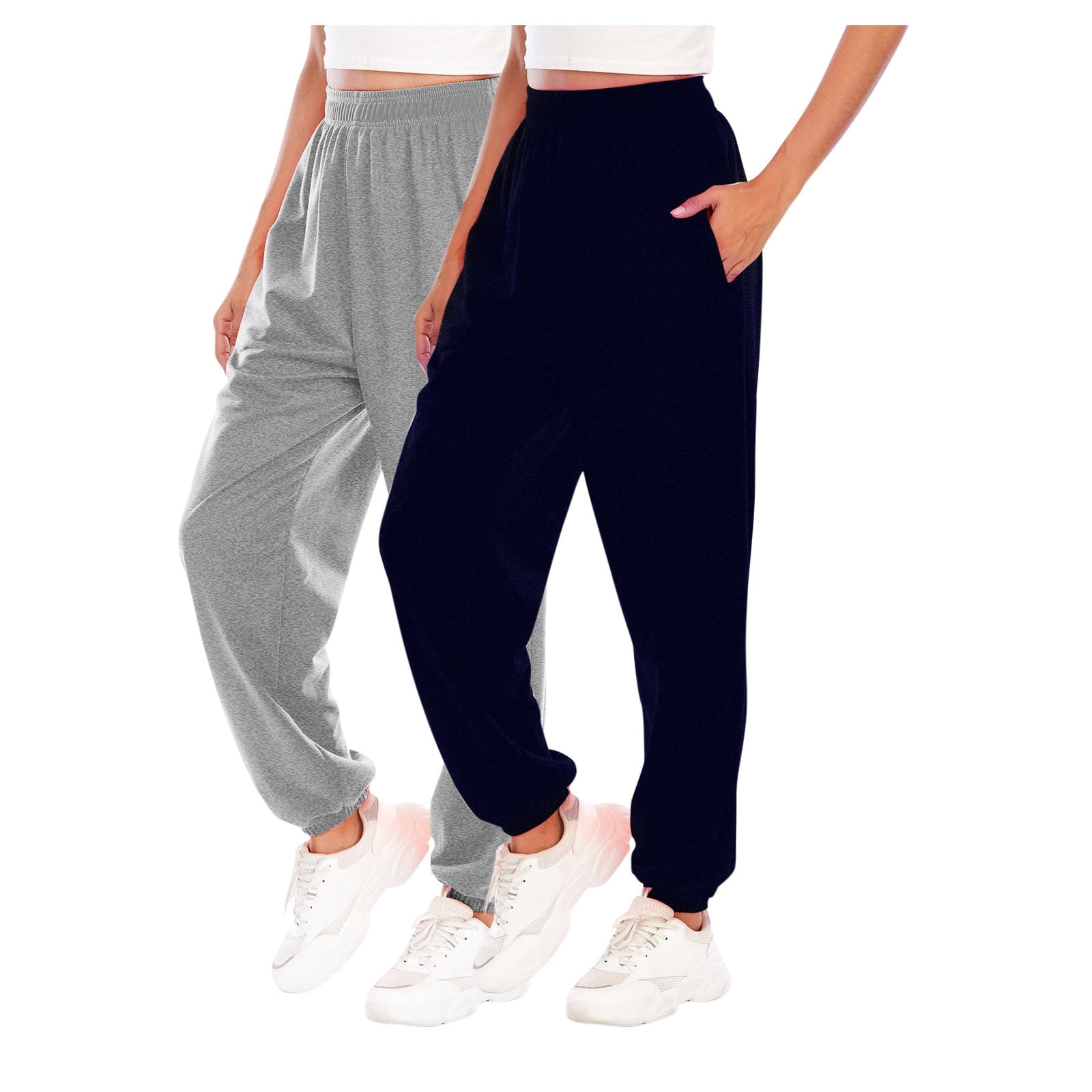 Loose sports casual ankle-banded sweatpants