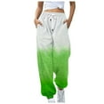 thumbnail image 1 of Tumotour Sweatpants For Women Gradient Color Elastic High Waisted Drawstring Wide Leg Trousers Pockets Casual Athletic Fit Lounge Joggers Pants, 1 of 5