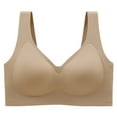 thumbnail image 1 of Tumotour Wirefree Bras For Women Full Coverage No Underwire Bralettes Seamless Wireless Push Up Bras Casual Solid Color Comfortable Padded Sport Everyday Bra, 1 of 8