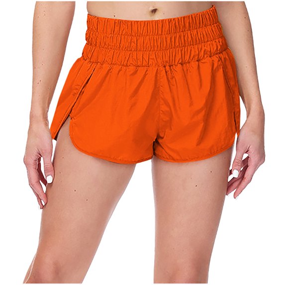 Tumotour Yoga Shorts For Women Half Shorts Solid Color Casual Pants Elastic High Waist Thin Hot ts Running Workout Gym Shorts