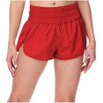 thumbnail image 1 of Tumotour Yoga Shorts For Women Half Shorts Solid Color Casual Pants Elastic High Waist Thin Hot ts Running Workout Gym Shorts, 1 of 9