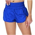 thumbnail image 1 of Tumotour Yoga Shorts For Women Half Shorts Solid Color Casual Pants Elastic High Waist Thin Hot ts Running Workout Gym Shorts, 1 of 9