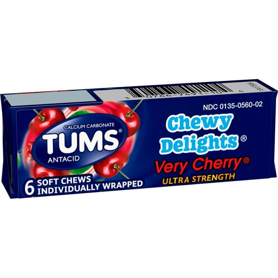 Tums 60000000042302 Chewy Delights 12-12-6 Each