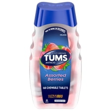 Tums Chewable Antacid Tablets for Extra Strength Heartburn Relief ...