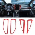 Tumukiw 4PCS Center Console Dash Air Vent Frame Trim Kits Compatible