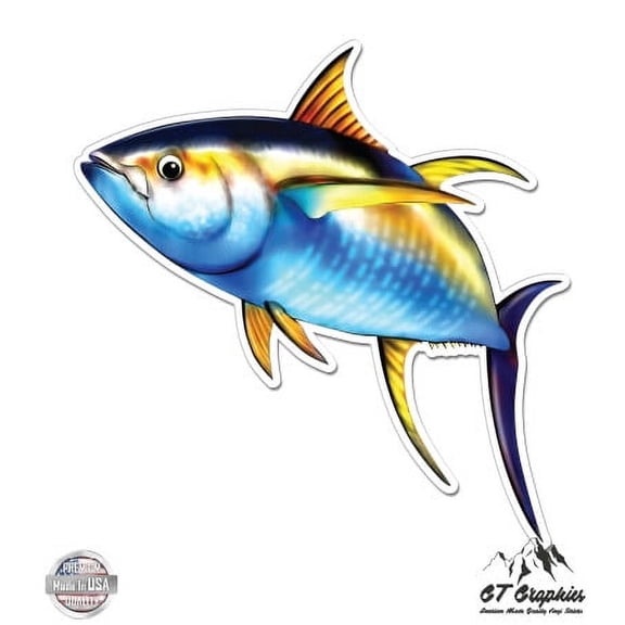 Tuna - 5" Vinyl Sticker - For Car Laptop I-Pad - Waterproof Decal