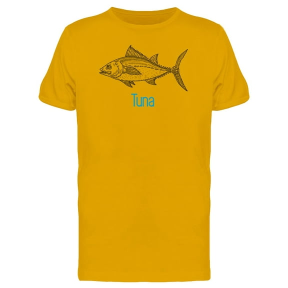 Tuna Blue Caption T-Shirt Men -Image by Shutterstock, Male Medium