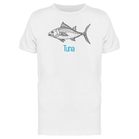 Tuna Blue Caption T-Shirt Men -Image by Shutterstock, Male Small
