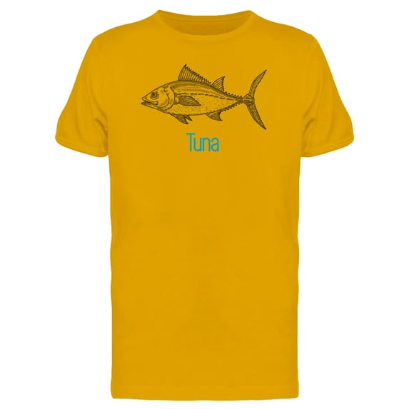 Tuna Blue Caption T-Shirt Men -Image by Shutterstock, Male x-Large