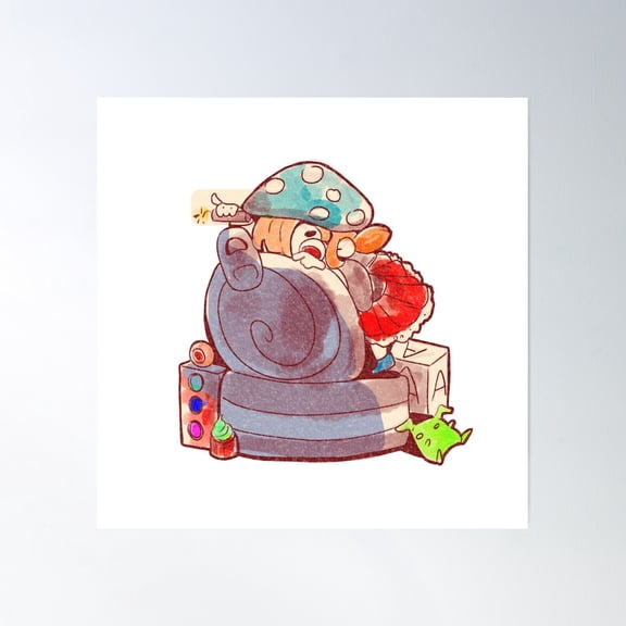 Tuna Can Goblin Clowncore Poster Wall Art, Modern Wall Decor, 24x24 UNFRAMED
