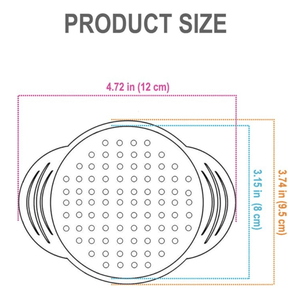 Tuna Can Strainer Stainless Steel Canning Colander for Regular-Size and Wide-Necked Tunas 1 PACK