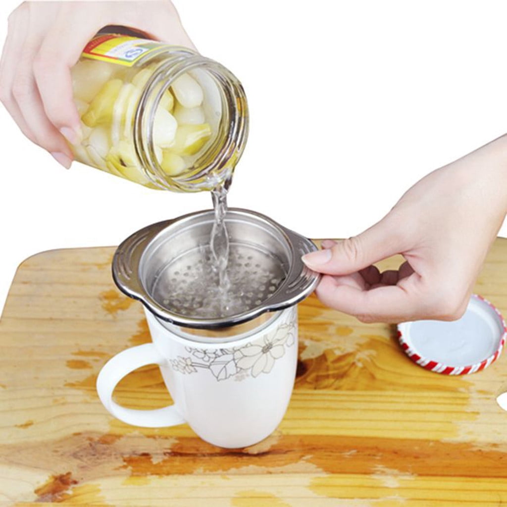 Stainless Steel Can Drainer & Oil Press - Compact 11.8x9.3cm Food Strainer For Tuna, Fruit, Noodles & More | Easy Clean Kitchen Tool 5 thumbnail image