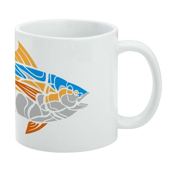Tuna Fish Design White Mug
