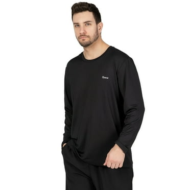 Tuna Fishing Shirts for Men Long Sleeve UPF 50  UV Sun Protection Rash Guard Quick Dry for Hiking Running Swimming (Black M 6#)