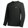 thumbnail image 1 of Tuna Men Fishing Long Sleeve UPF 50+ Sun Protection Quick Dry Running Rash Guard Hiking Swimming Shirts Black 06 3X-Large, 1 of 5