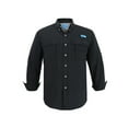 thumbnail image 1 of Tuna Men's Fishing Long Sleeve Button Down UPF 50+ Sun Protection Soild Waterproof Fast Dry Shirts (Black 9# XL), 1 of 5