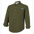 thumbnail image 1 of Tuna Men's Fishing UPF 50+ Sun Protection Anti-Static Waterproof Breathable Quickly Dry Hiking Long Sleeve Shirts Cypress 19 3X-Large, 1 of 10