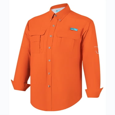 Tuna Men's Fishing UPF 50  Sun Protection Anti-Static Waterproof Breathable Quickly Dry Hiking Long Sleeve Shirts Mandarin 21 3X-Large