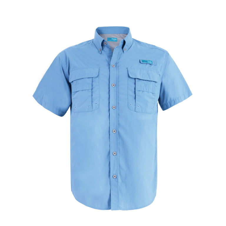 Magellan Short Sleeve Fishing Shirt, Blue XL
