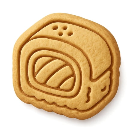 Tuna Tataki Roll Cookie Cutter & Stamp, Fondant & Clay - 4x3.3
