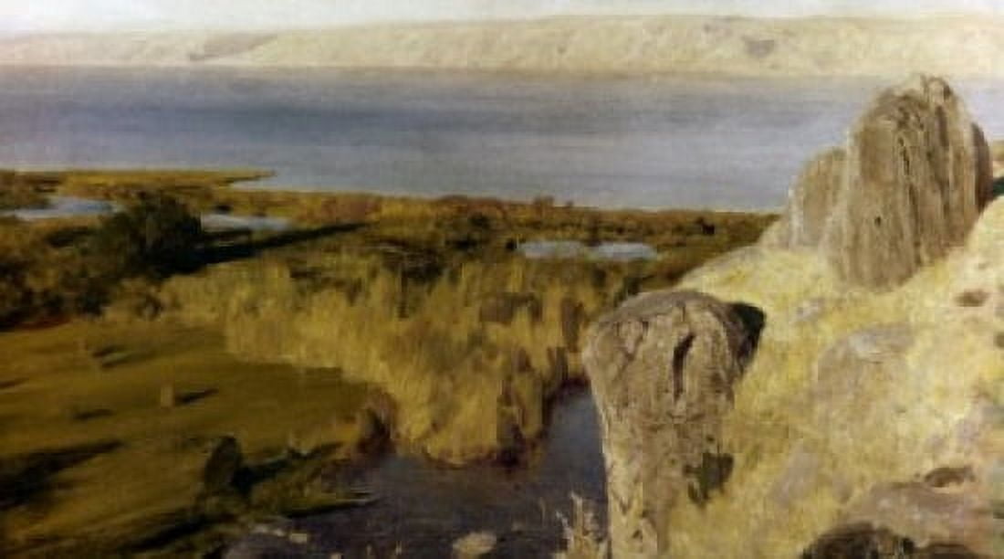 Tunaicha Lake by Vasiliy Polenov1899 1844-1927 Canvas Art - Vasiliy Polenov (18 x 24)