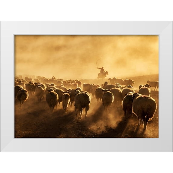 Tunc, Feyzullah 14x11 White Modern Wood Framed Museum Art Print Titled - Light Power